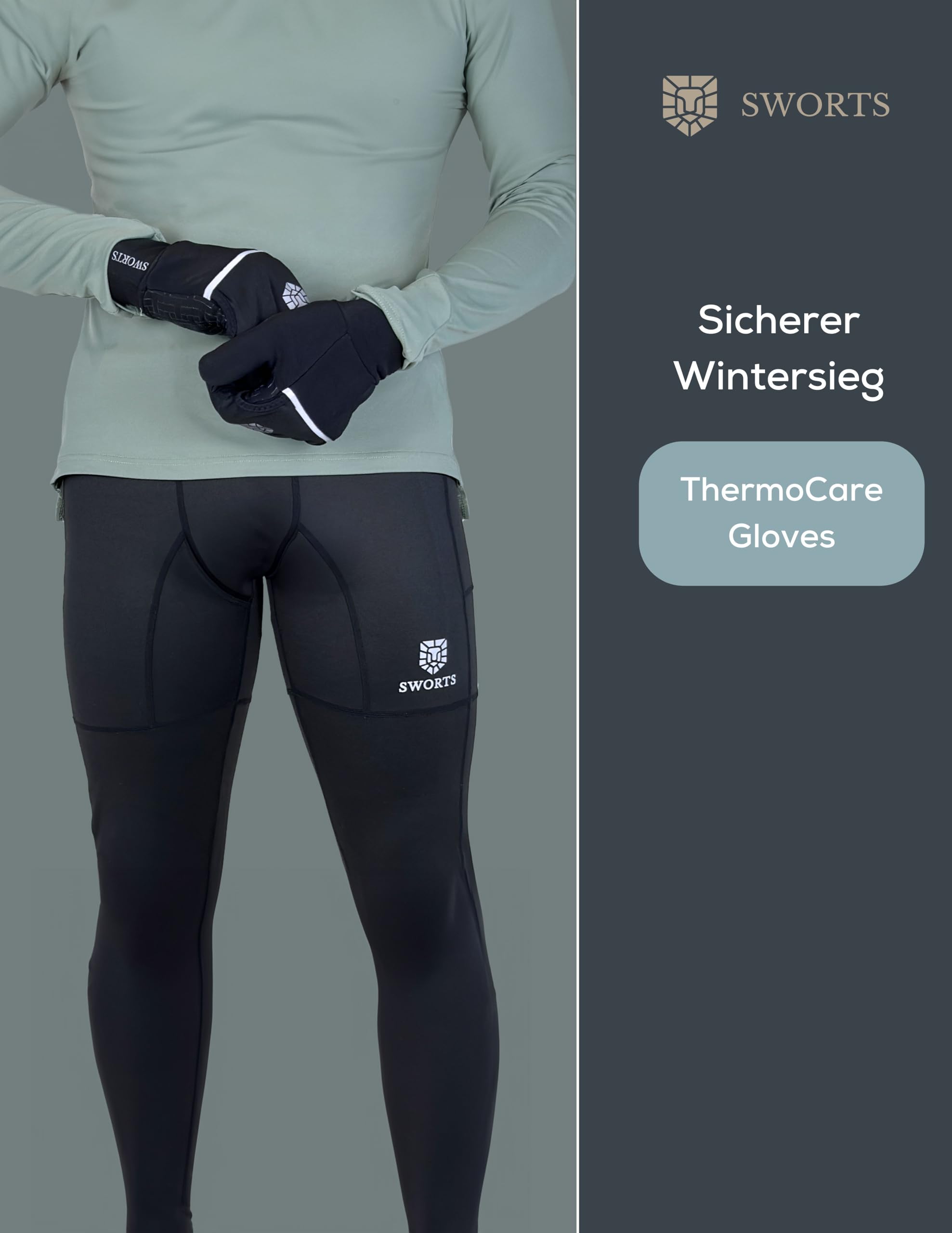 Guantes unisex de invierno para correr con forro polar interior y capuchón protector, diseñados para deportistas y deportistas
