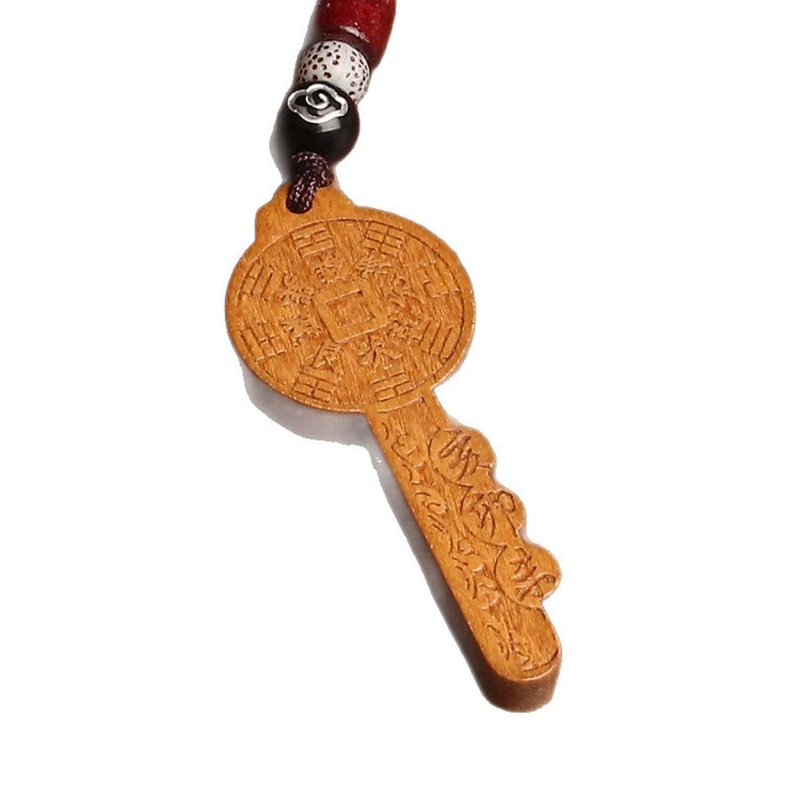 NBKLSWSUI Handmade Brass Keychain Sculpture For Men's Office Desk&man Cave Vintage Decor Unique Feng Shui