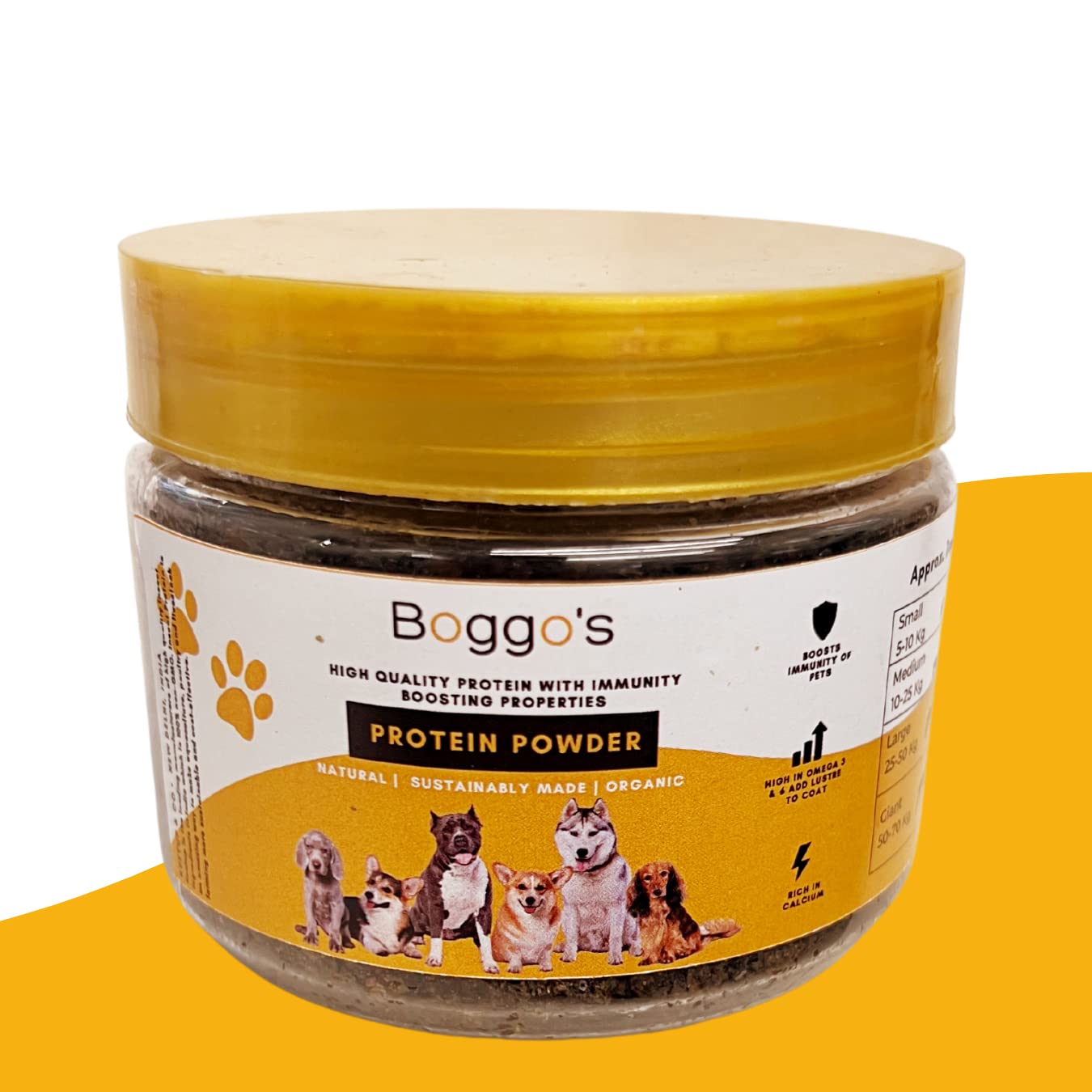 Boggo's Natural Sustainably Made Protein Powder for Dog Pets (100g