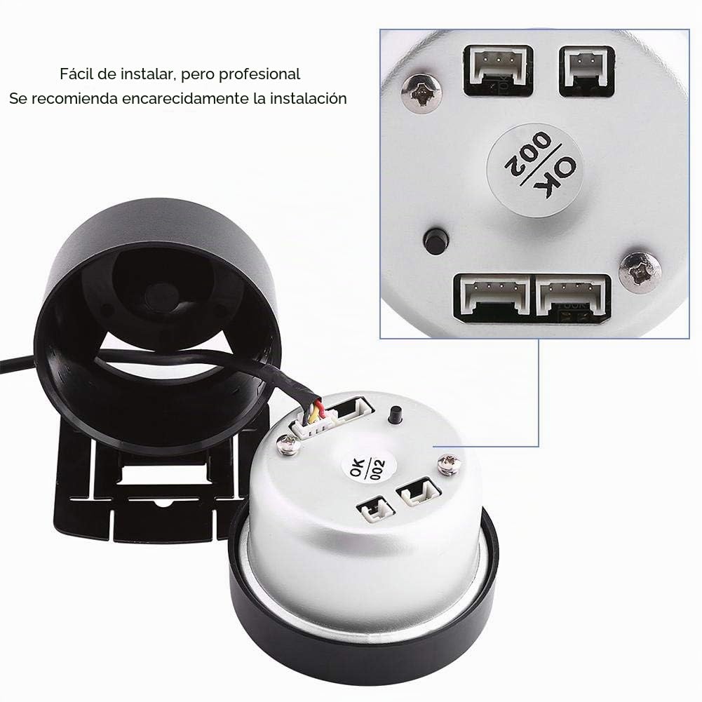 12 V Kit de medidor de temperatura de agua universal, Medidor de temperatura de temperatura de agua, universal azul LED 20-120 ℃ medidor