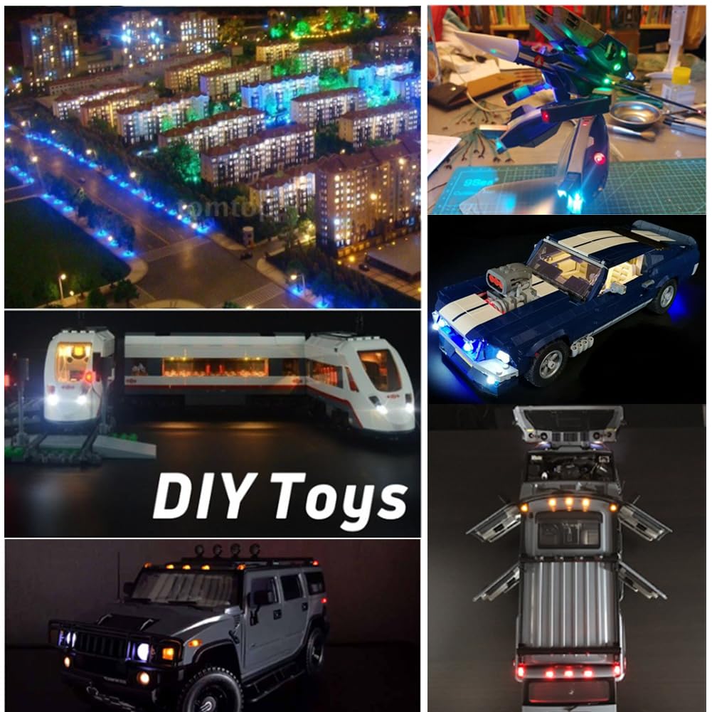 GOMETY Micro LED Dioden 80 Stück - 0805 SMD LED Mit Kabel Für Modellbau