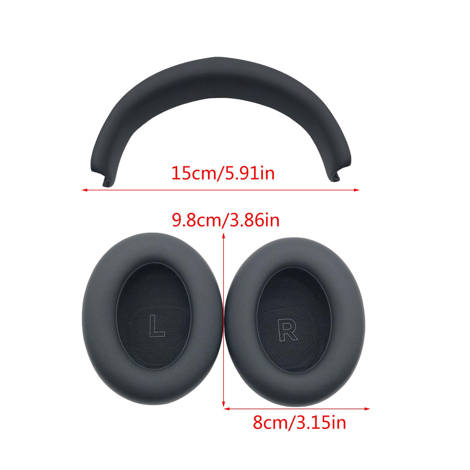 Diadema para auriculares, esponjas, almohadillas de espuma, almohadillas para los oídos
