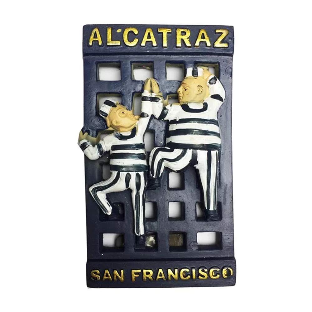 Weekino Alcatraz Island San Francisco California America USA Fridge Magnet 3D Resin Handmade Craft Tourist Travel City Souvenir Collection Letter Refrigerator Sticker