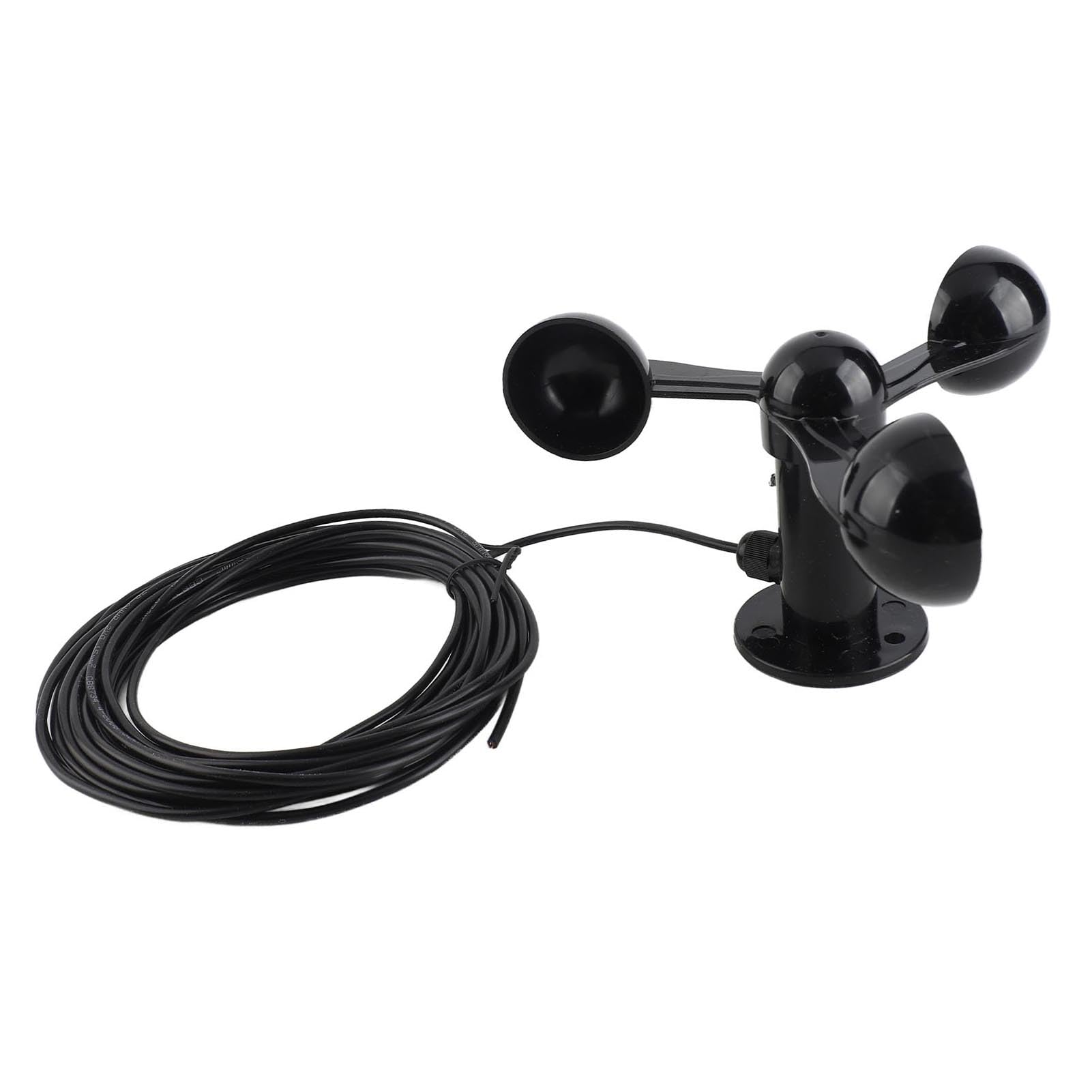 Anemometer -Sensorwindgeschwindigkeit Tasse, drei Tassen Windgeschwindigkeitsdetektor mit 8 m wasserfestem Kabel und 4 cm Montageloch für die Messung der Windgeschwindigkeit der