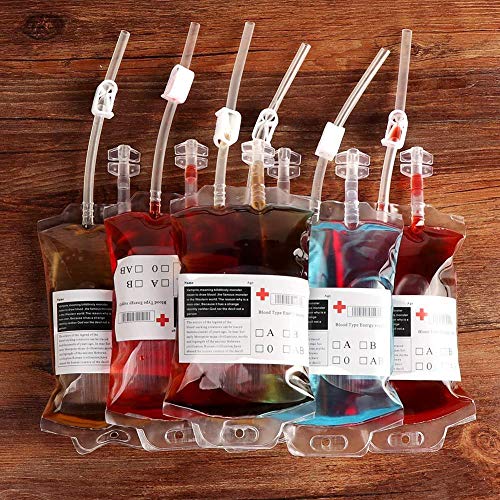 Blood bags for halloween party drink favors and supplies 10 pack …