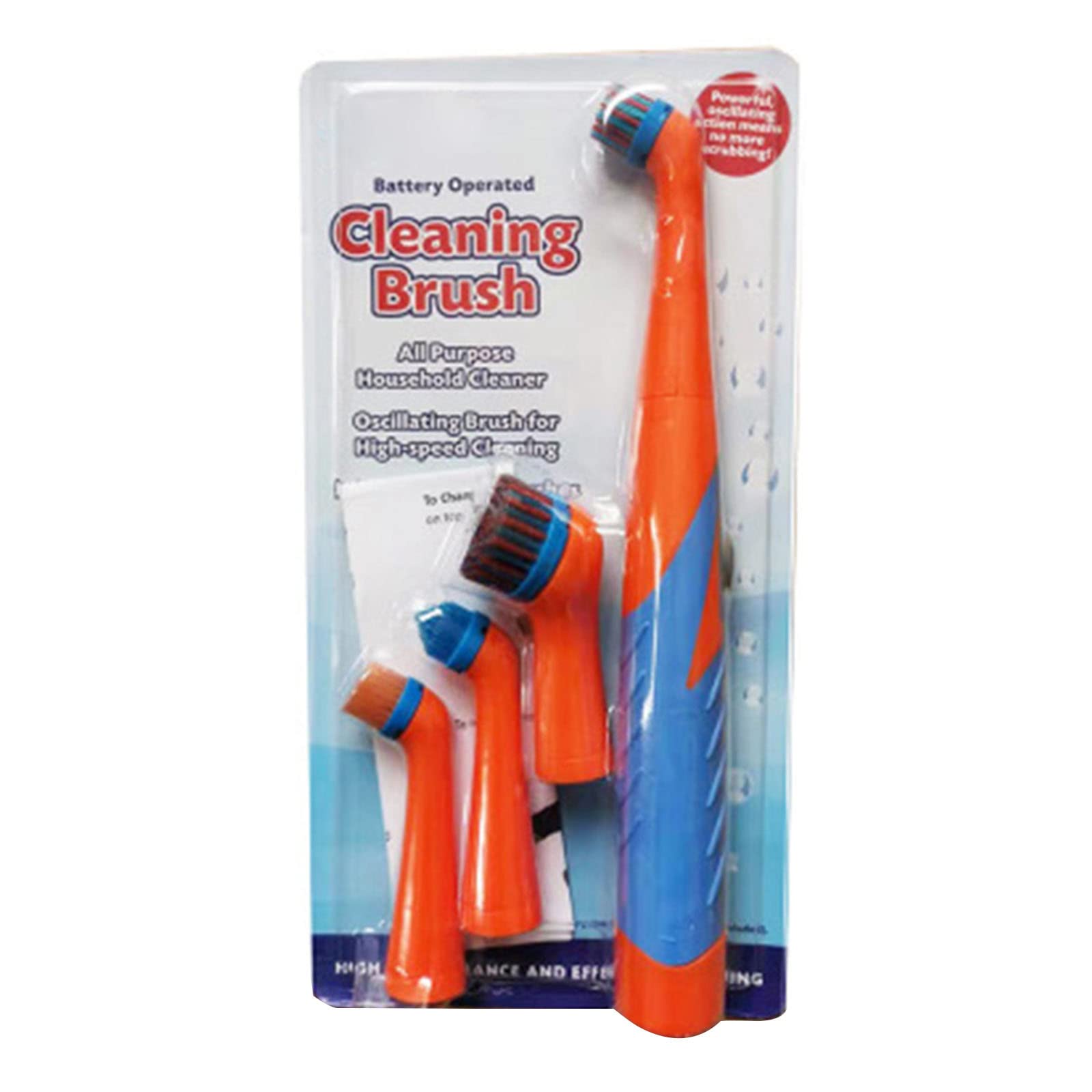 yanwuwa Electric Scrubber Cleaning Brush Electrical Brush Cleaner Scrubber Cleaning Gadget with 4Pcs Heads Cleaner