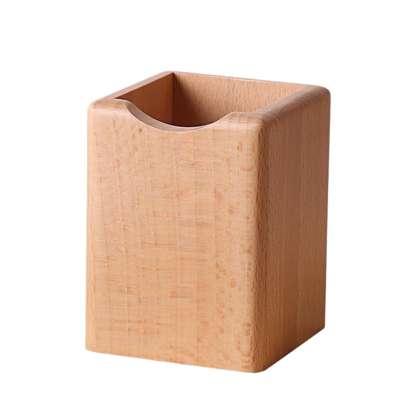 XUCZHAI 1pcs Pen Holder Solid Wood Desktop Storage Office Creative Ornament(Color 2)