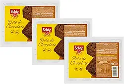 Kit 3 Bolo de Chocolate sem Glúten sem Lactose Schar 200g