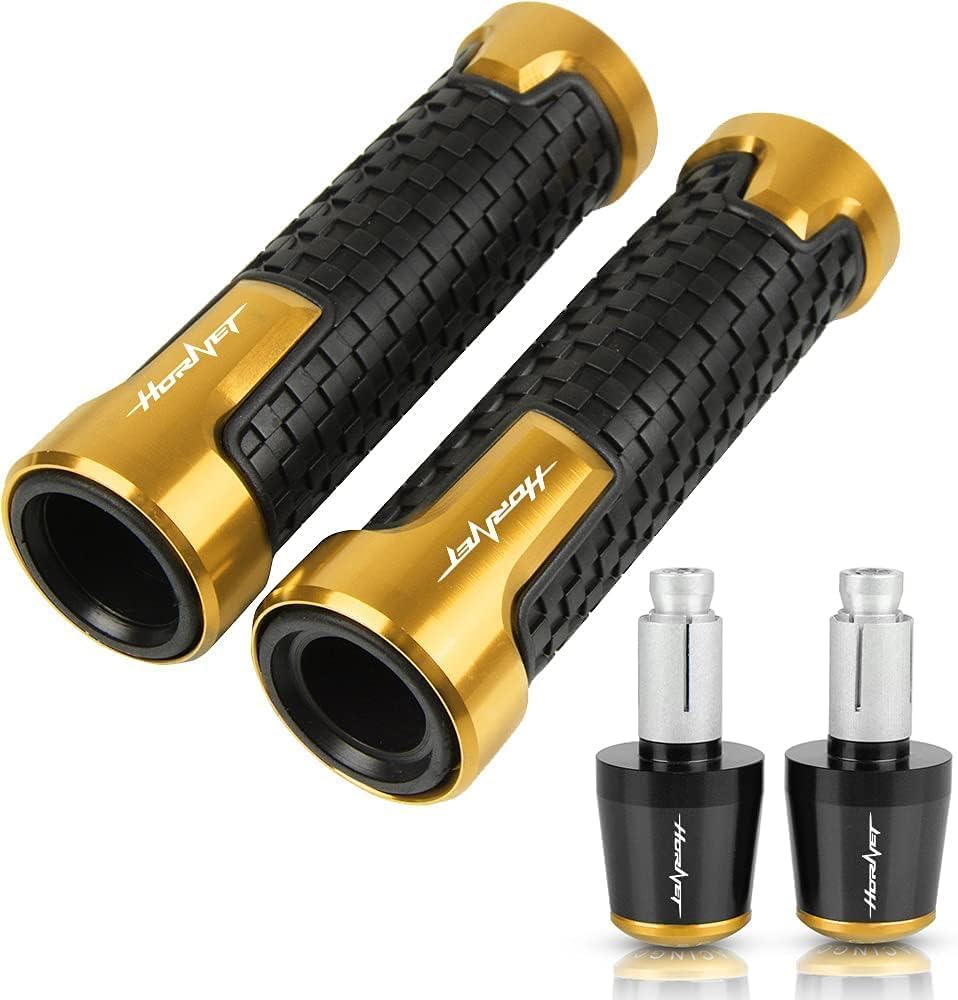 Motocicleta Accesorios para Hornet 600 250 900 CB400 CB599 Hornet CB600F 2007-2012 universal CNC 7/8 ''22mm antideslizante manillar mango de goma tapa