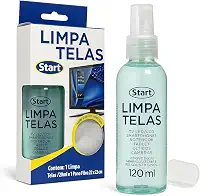 Limpa Telas Start 120ml com Pano de Microfibra – Para TV, Notebook, Celular, Tablet, Óculos e Câmeras