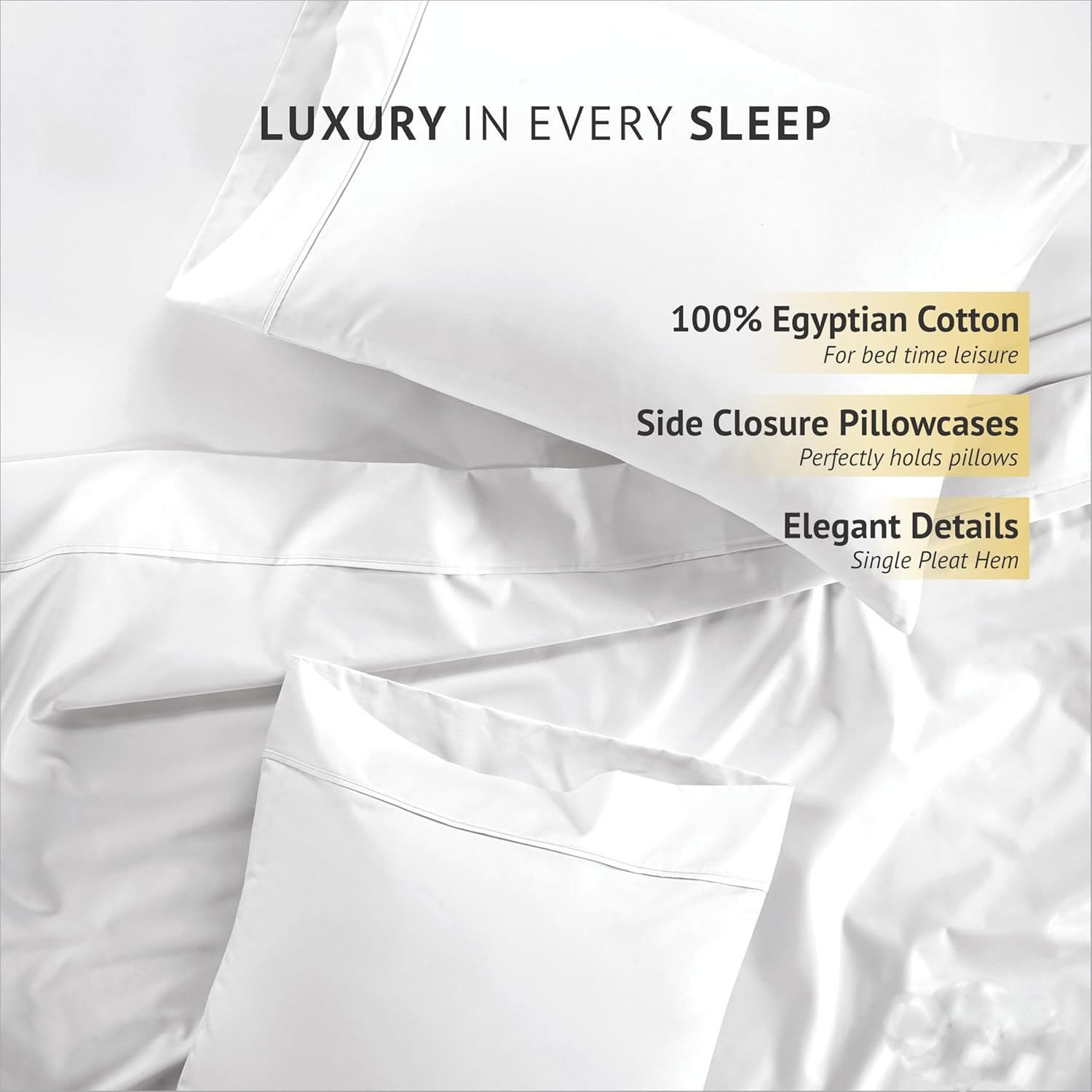 Dormica - 1000 Thread Count Full 4 Pc Silver Grey Sheet Set 18 inch deep Pocket, Long Staple Cotton Bedding Sheets, Luxury Hotel Sheets 100% Egyptian Cotton Full Sheet Set Silver Grey