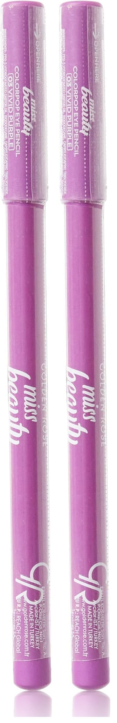 Golden Rose Miss Beauty Colorpop Eyepencil Göz Kalemi No:03 Vivid Purple 2li paket