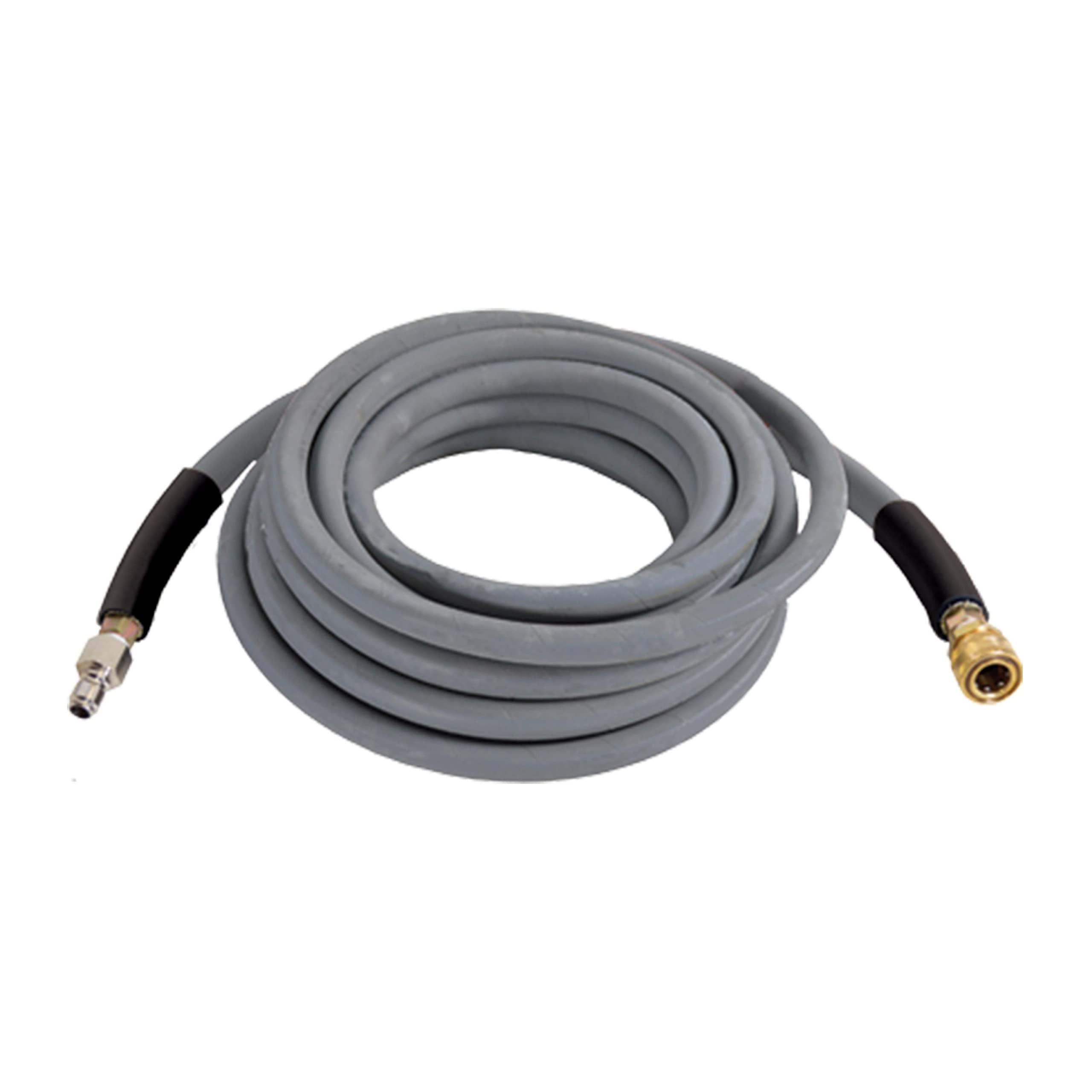 simpson cleaning 41183 wrapped rubber 4500 psi pressure washer hose, hot and cold-water use, industrial strength, 3/8 inch inner diameter, 50 feet, gray