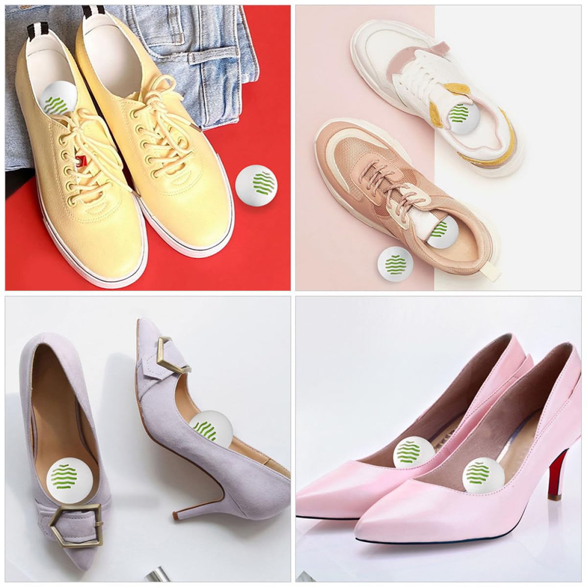 Hemobllo 16piezas Bolas Desodorantes para Zapatos y Zapatillas Eliminador de Olores para Armarios de Zapatos Neutralizador de Olor de Pies y Calzado