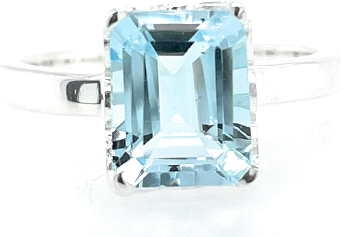 Natural 2.5ct Blue Topaz 925 Solid Sterling Silver Ring Size 5, 6, 7, 8, 9 - Image 8