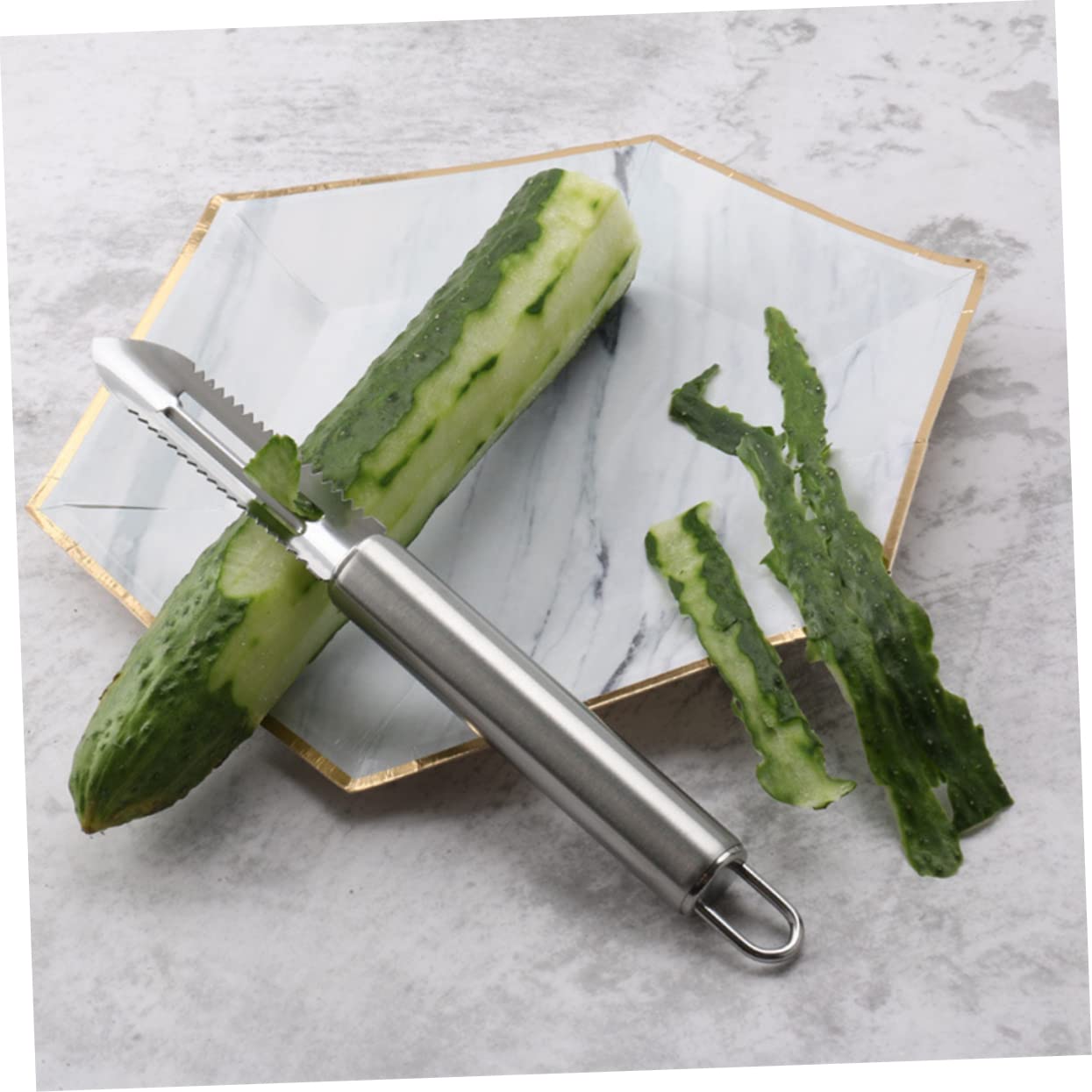 PRETYZOOM Fish Scale Cleaning Kit Scraper and Collector Lid Fast Safe Fish Skin Cleaning Anti-slip Handle Stainless Steel