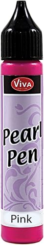 Viva Decor Bolígrafo de perlas de 0.8 fl oz, rosa