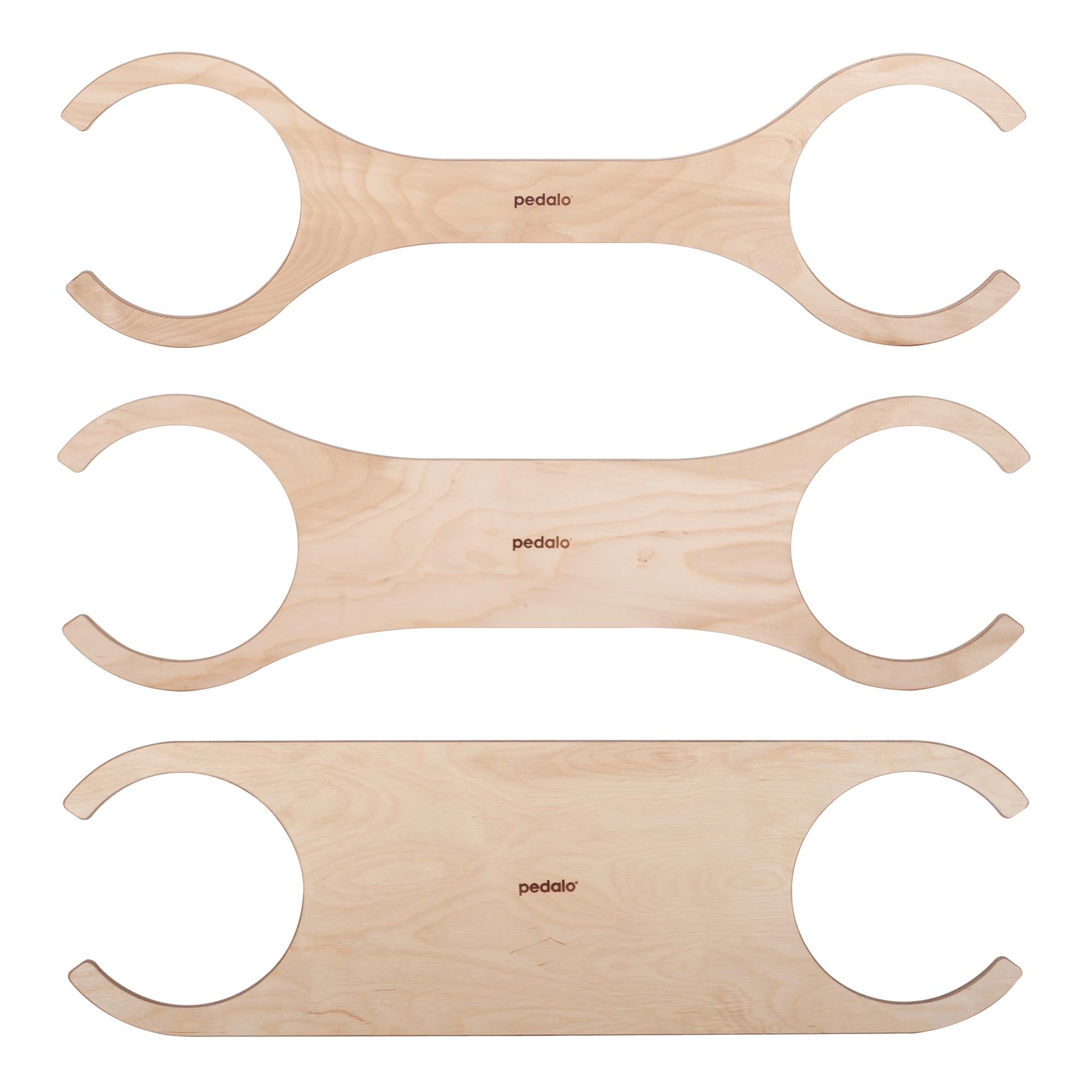 Pedalo® Zestaw klocków do układania w stos, zestaw 3 szt., zręczność, kreatywna zabawa, możliwość łączenia z kamieniem do układania w stos, krajobrazy ruchowe, budowanie, poprawa motoryki, deska do