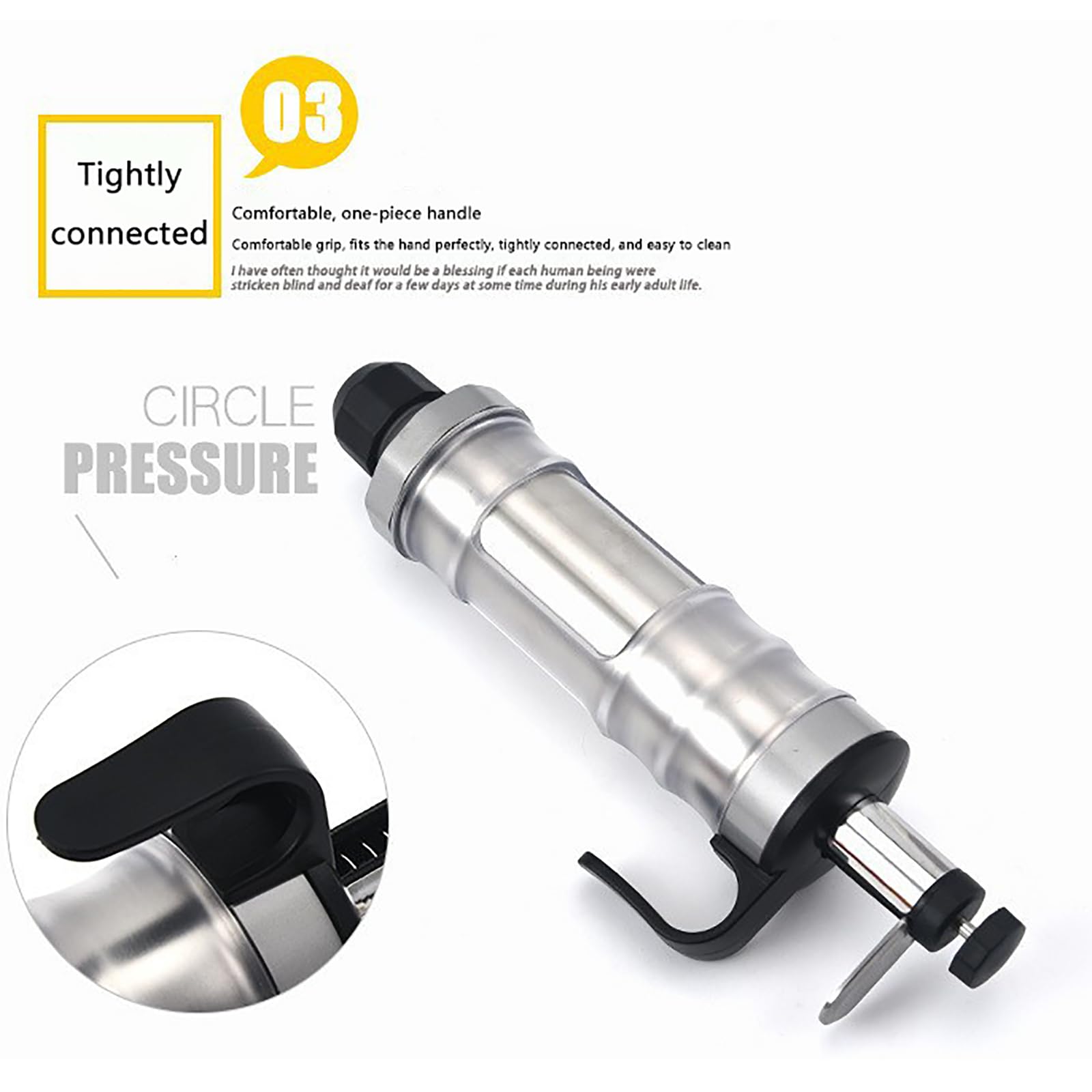Set per decorare biscotti, pressa e glassa, in acciaio inox, con comodo manico, per biscotti e dessert