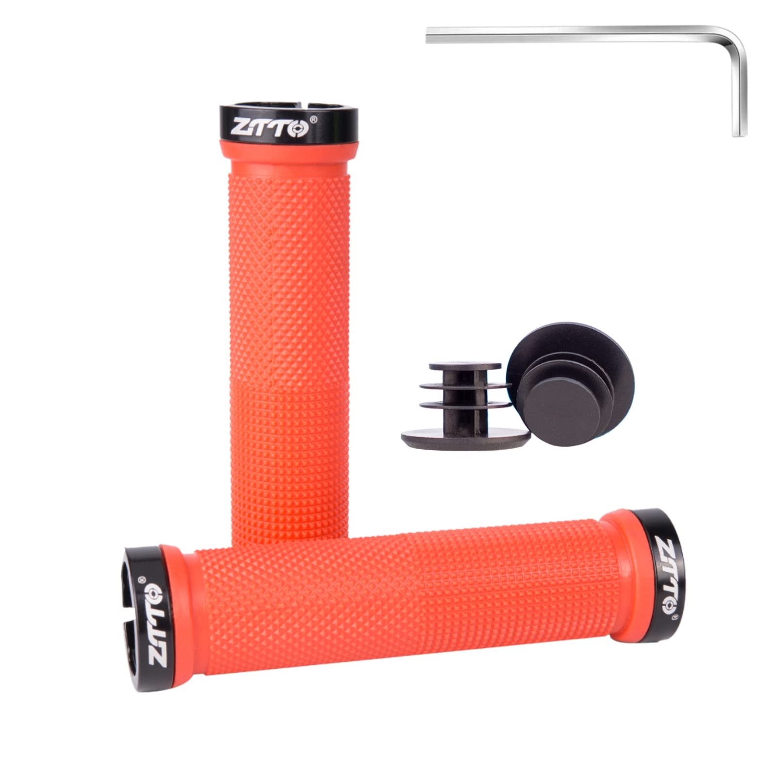 Zttobike Handlebar Grips Double Lock Bicycle Handle Bar Non Slip