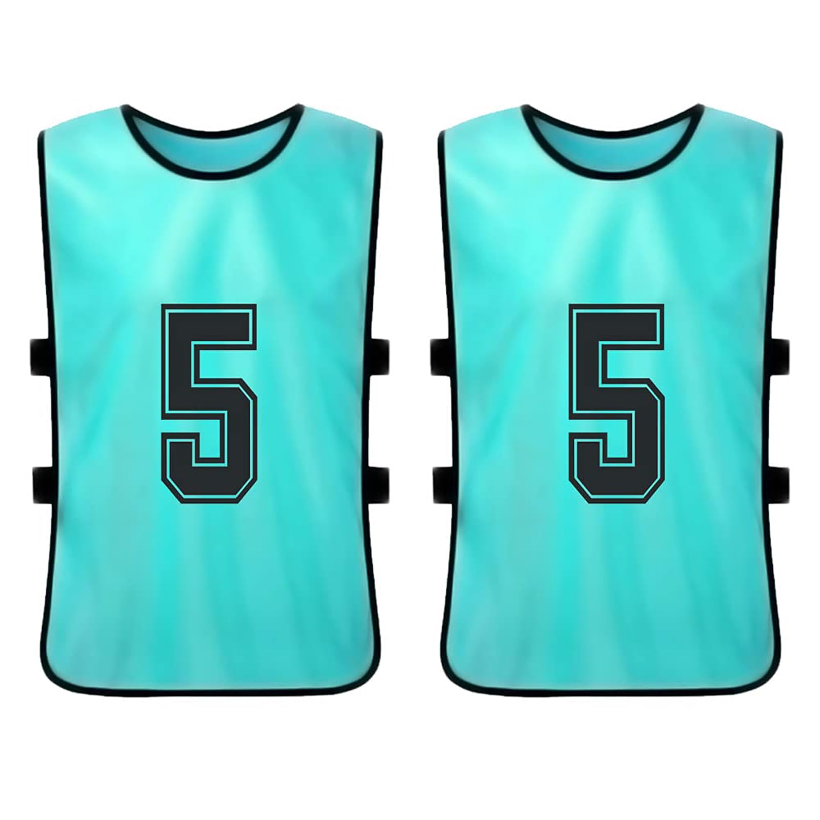 Set da 12 pezzi Gilet da Allenamento Calcio per juniores e Adulti Molti Colori Riutilizzabile Gilet da Allenamento Numerato Pettorine per allenamento a squadre per squadre di calcio e basket