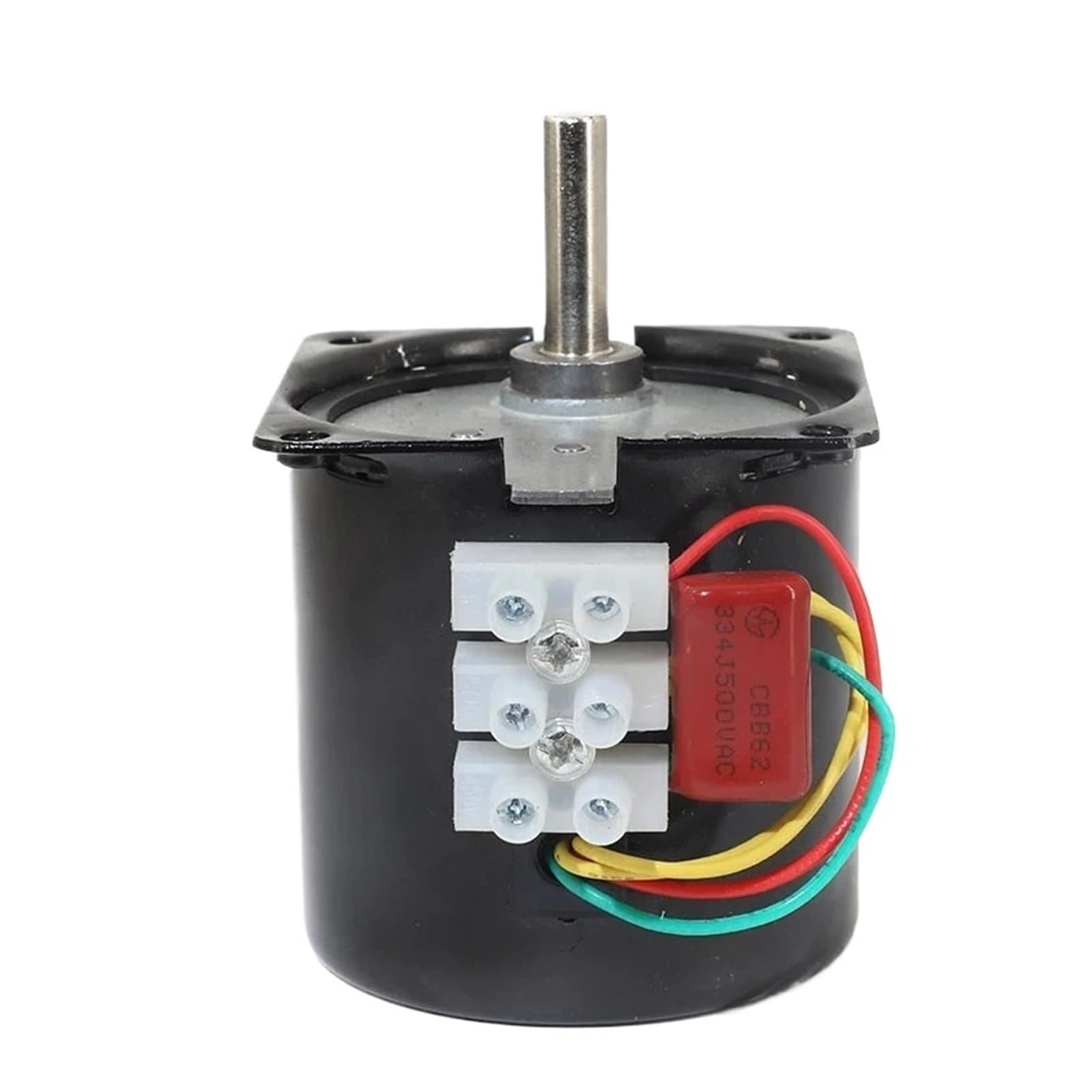 Moteur synchrone AC Moteur synchrone à Aimant Permanent 60Ktyz 14W 220V AC Arbre Excentrique 7MM sans alésage Décélération Moteur à Couple élevé à Faible Vitesse(60rpm Motor braket)