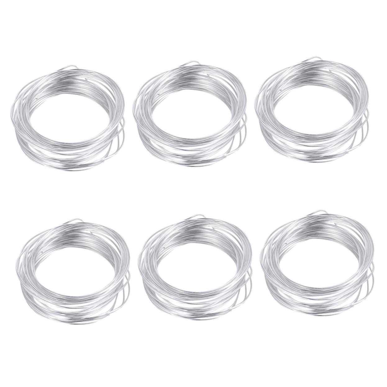 Homoyoyo 2sets 6 Roll Flexible Aluminum Wire for DIY Crafting Doll Skeletons and Model Making Rust Durable Metal Wire for Creative Projects 6roll*2