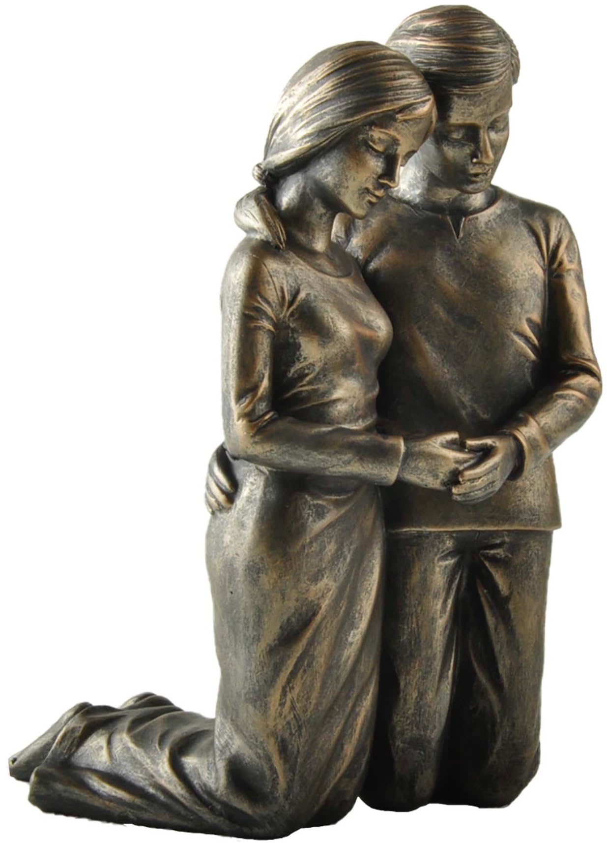 Scultura statua in ginocchio per marito e moglie, coppia in preghiera, regalo per marito, moglie, idee regalo per coppie, idee regalo per coppie sposate, regali per anima gemella,