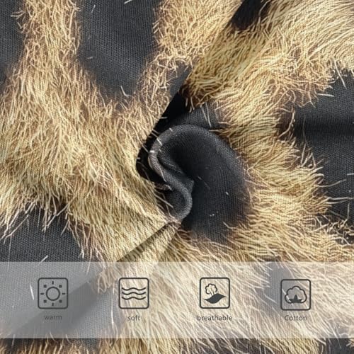 Artistic Toddler Underwear Custom 2t Cotton Girl Panties Cute Leopard Beige Print Underpants Briefs3