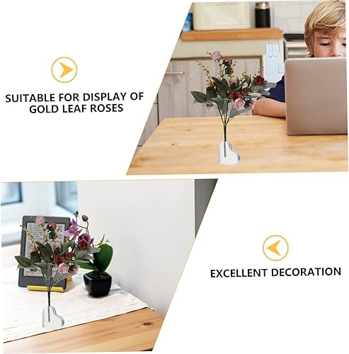 Miniatura 8 de BESTOYARD 2 piezas de base de arreglo floral de acrílico alto jarrones de vidrio transparente para el hogar, jarrón grande para piso, florero de