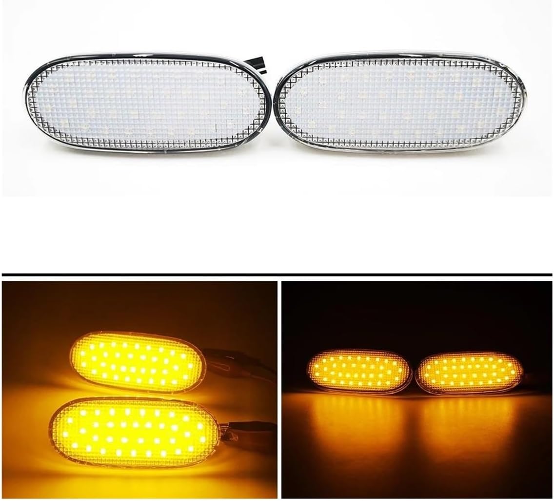 ウインカー に適合する クラフター用 LEDサイドマーカーライト リピーターランプ ターンシグナル ダイナミックシグナル(Clear