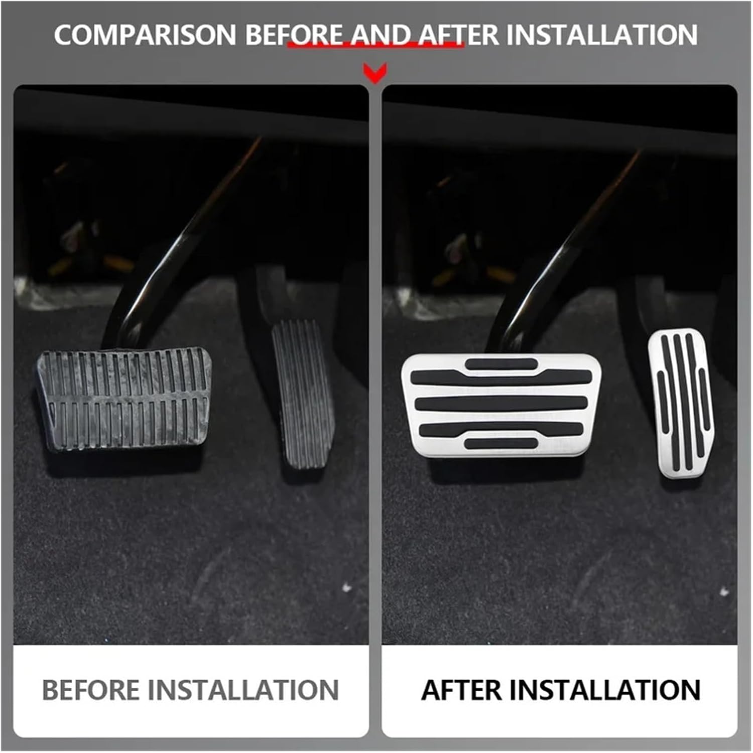 Car Pedal Pads Car Pedals Compatible For Chevrolet Monza CAVALIER 2022-2024 Silverado AT Pedals Accelerator Gas Brake Clutch Pedal Cover Pad Accessories