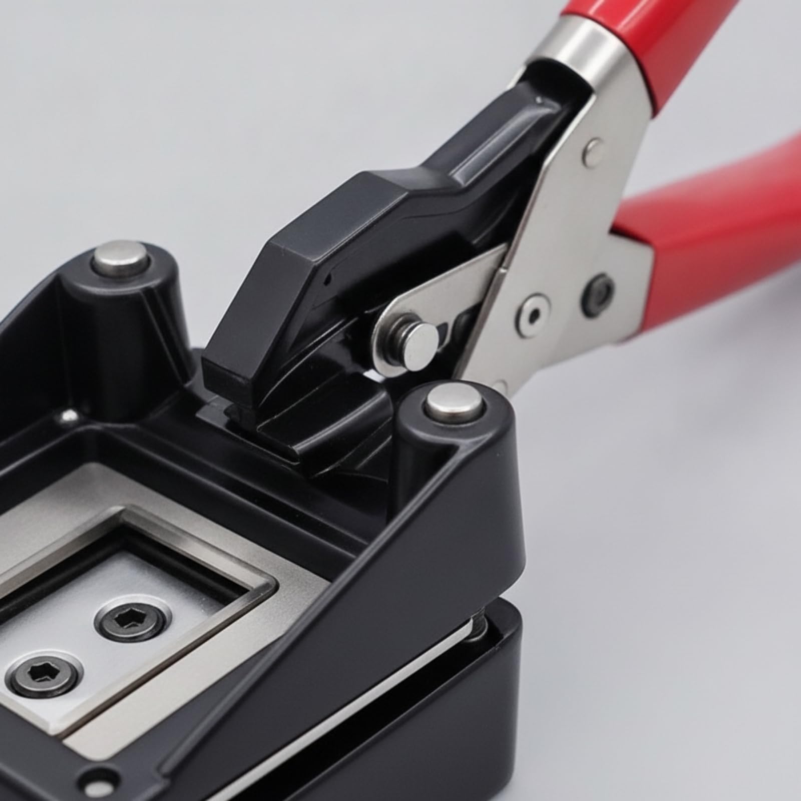 LOVIVER Taglierina per Fototessere Professionale, Fustellatrice per Documenti D'identità, Resistente, Taglierina con Finestra di, Casa