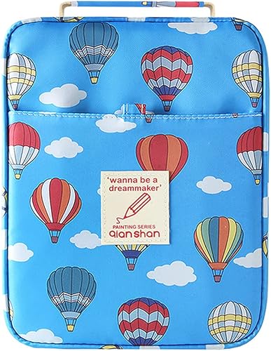 qianshan Ranura para estuche para lápices, capacidad para 202 lápices de colores o 136 bolígrafos de gel con cierre de cremallera, organizador de