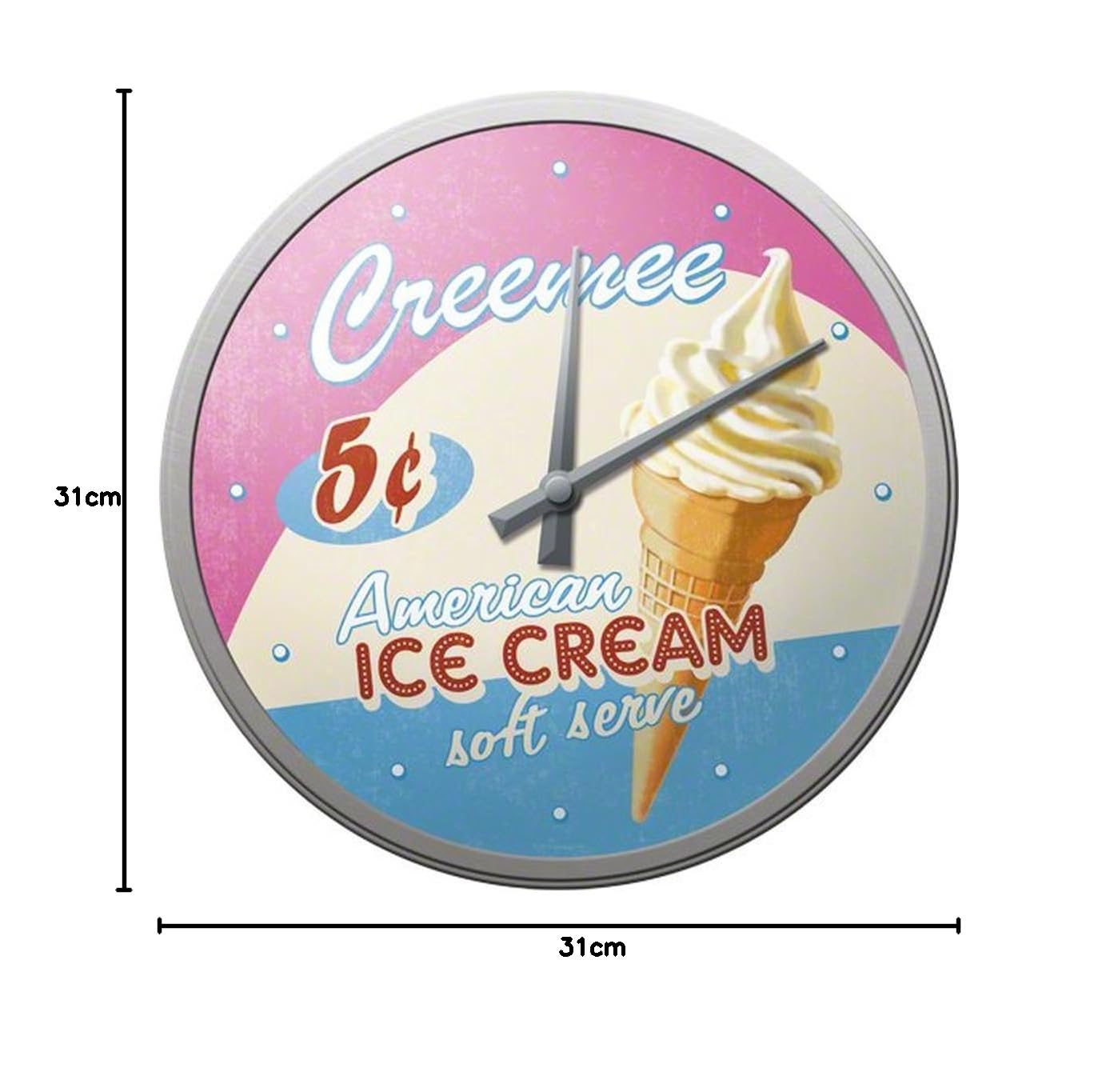 Amazon.co.jp: アイスクリーム USA Ice Cream 掛け時計 時計 