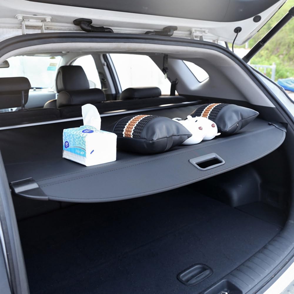 XENITE Coche Retráctil Cubiertas De la Carga Maletero Cubierta Cargo Cover para Volvo XC90 2016-2020 2021 2022 2023 2024 Protectora Interiores Almacenamiento Accesorios,Blackstyle