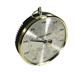 Sper Scientific Dial Barometer 736930 - Compact & Lightweight Dual-Scale Barometer Provides Accurate Readings in hPa and mm - for Classroom, Lab & Industrial Use - 2 pc