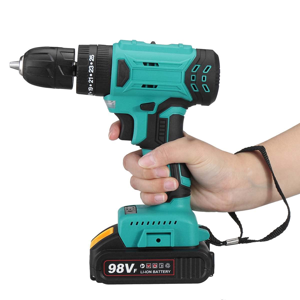 Tournevis électrique perceuse à percussion sans fil 98V lithium-ion