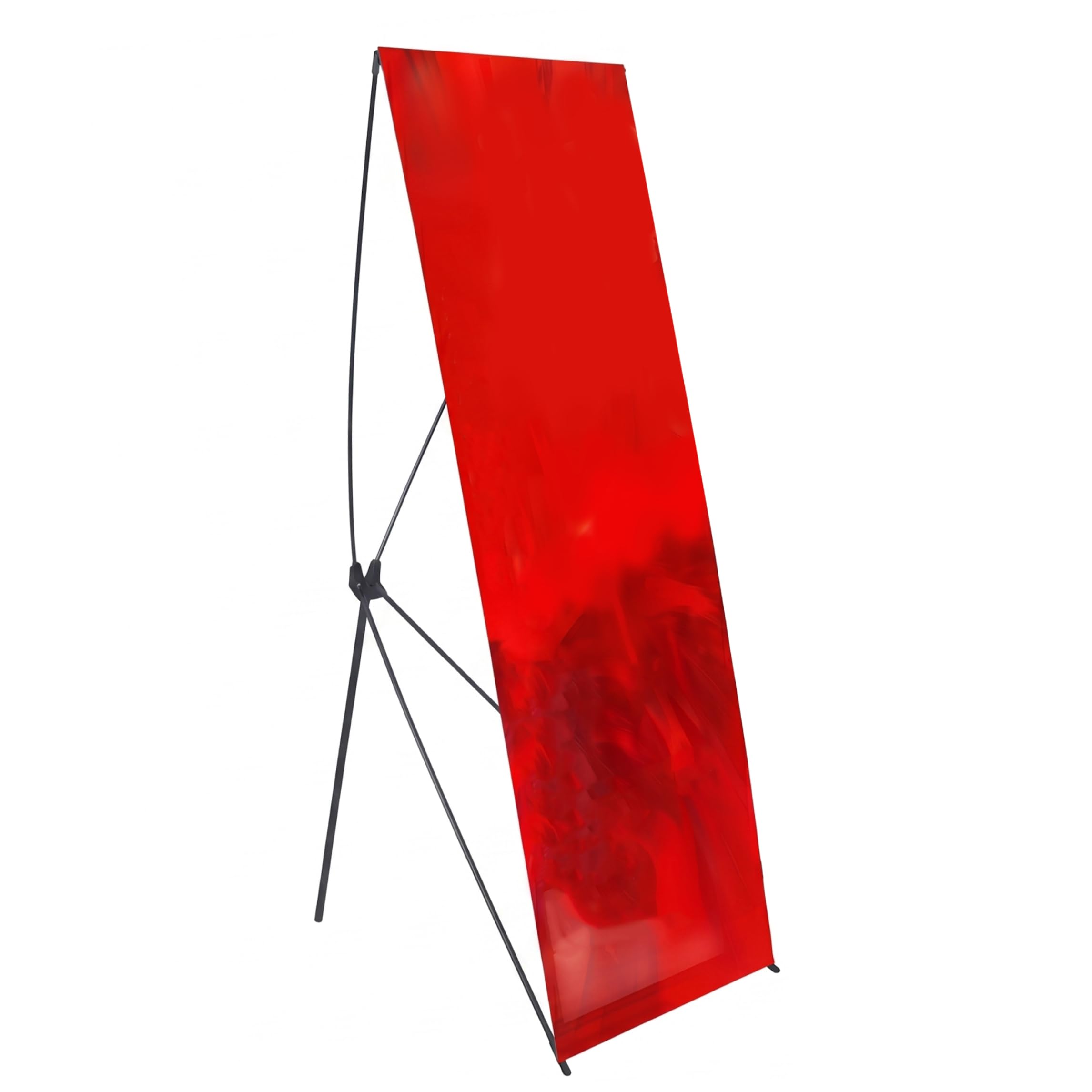 Présentoir vertical en forme de X anti basculement pour affiche stable