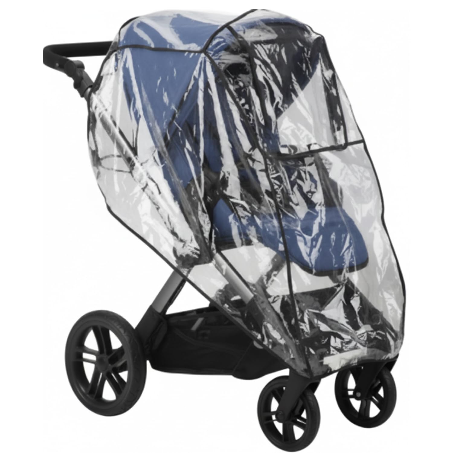 Safe-O-Kid® Waterproof Rain Cover, Wind Shield Cover for Baby Pram/Strollers, Transparent