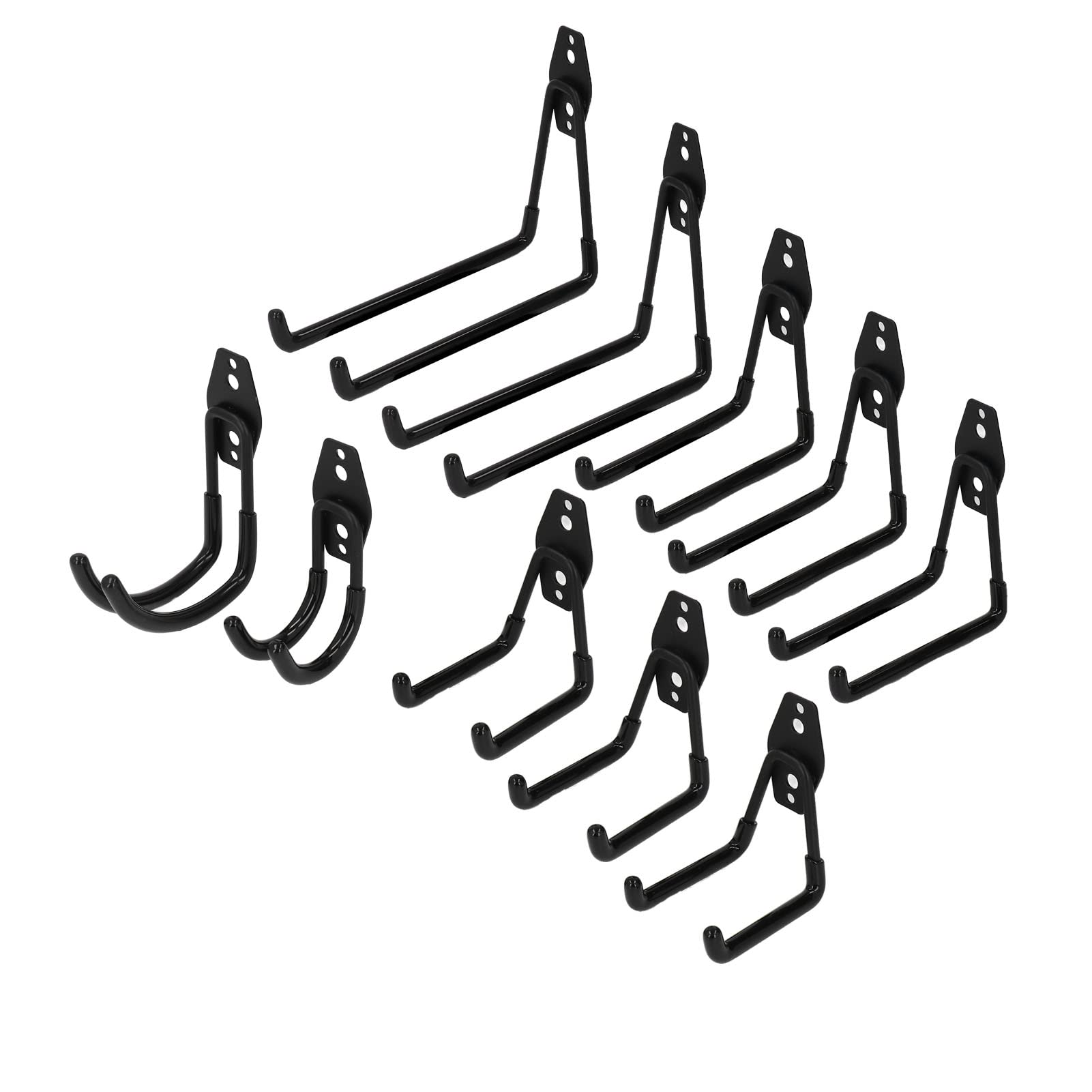 Ganchos de garaje de alta resistencia, juego de almacenamiento de montaje en pared, soporte para bicicleta, colgador de herramientas, organizador para taller de garaje, ext