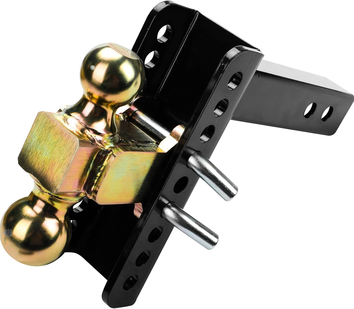 45900 Adjustable Trailer Hitch Ball Mount 14000 lbs 2-Inch Receiver, 6-Inch Drop, 2 and 2-5/16-Inch Balls Puck System Gooseneck Hitch Kit