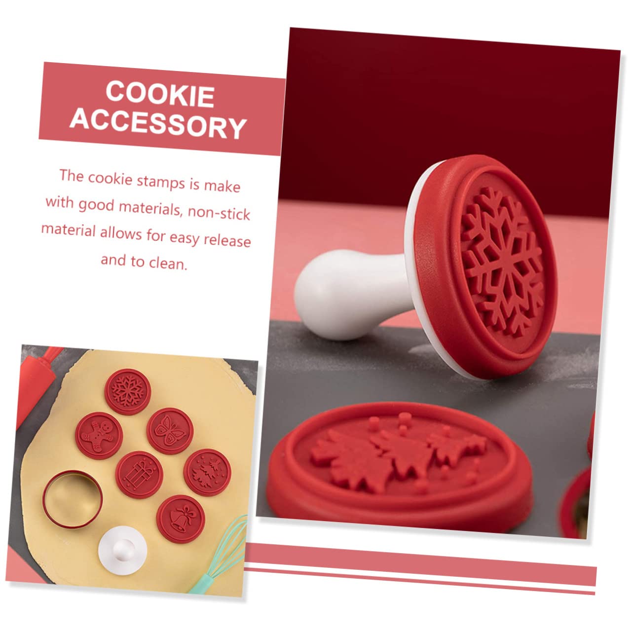 MAGICLULU 5 Sets Keksstempel Shortbread Plätzchenpresse Stempel Still Süßigkeiten Dinosaurier Ausstechformen Walnuss Plätzchenform Keksformen Dekorieren Von Pralinen Kekszubehör