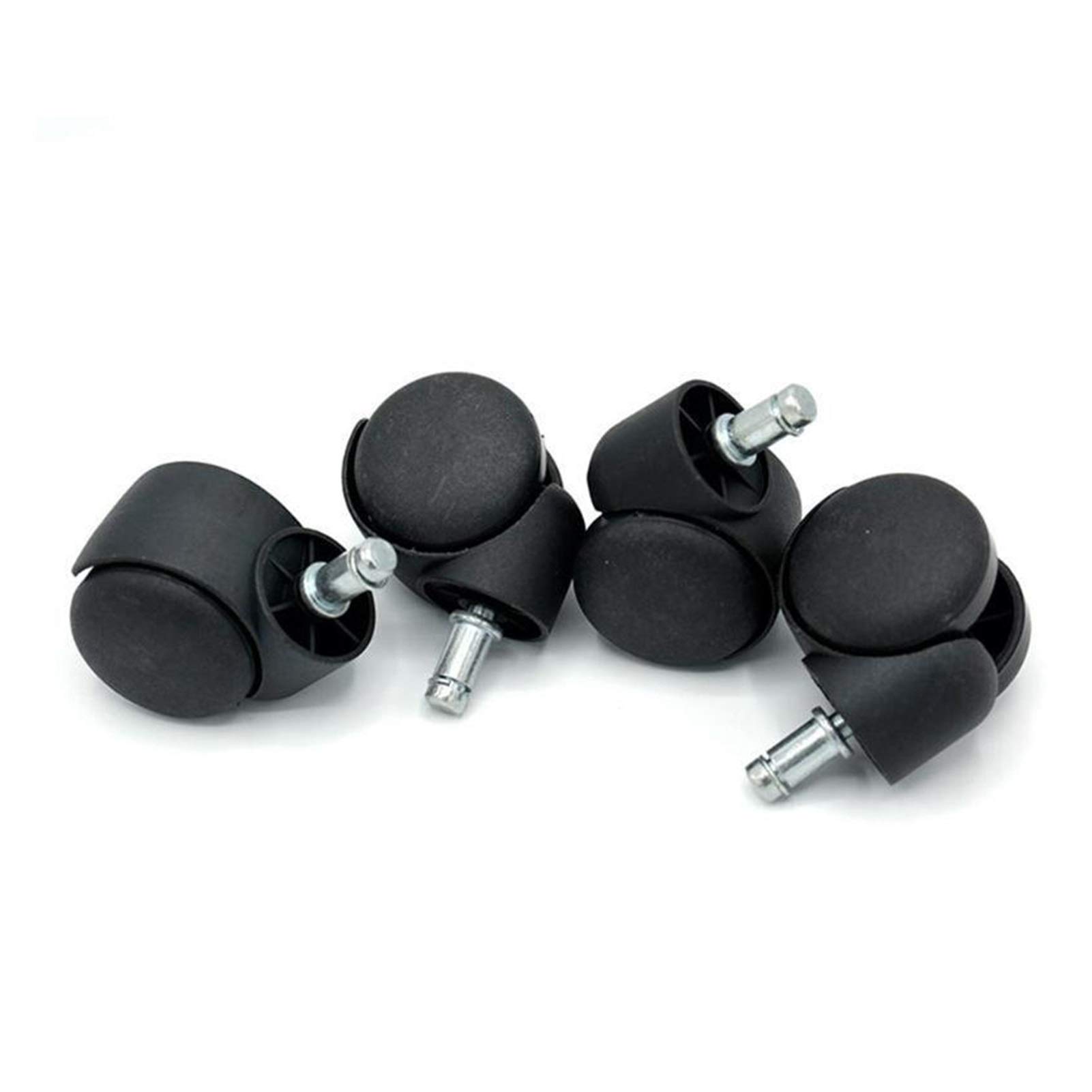 Ruedas universales de repuesto for sillas de oficina, ruedas giratorias negras de 360 ​​grados, for muebles de sillas de oficina, ruedas universales de repuesto, 5 uds.