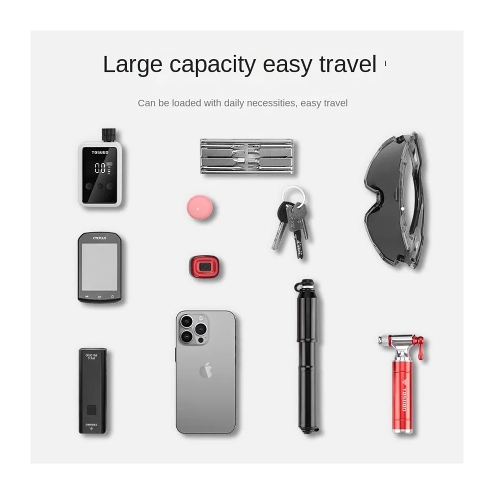 Borsa da sella for tubo con trave anteriore for bicicletta impermeabile sportiva 1PCS