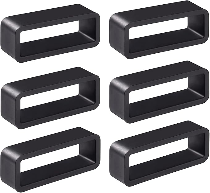 BISONSTRAP Watch Straps Keepers, 6PCS Silicone Watch Bands Replacement
