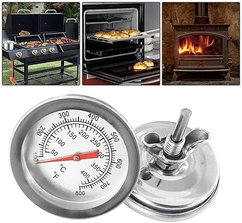 Miniatura 2 de SHAPERME Termómetro de horno de acero 932.0 °F Mini Dial Stand Up BBQ Medidor de temperatura Carne Comida Parrilla Horno Herramientas de cocina