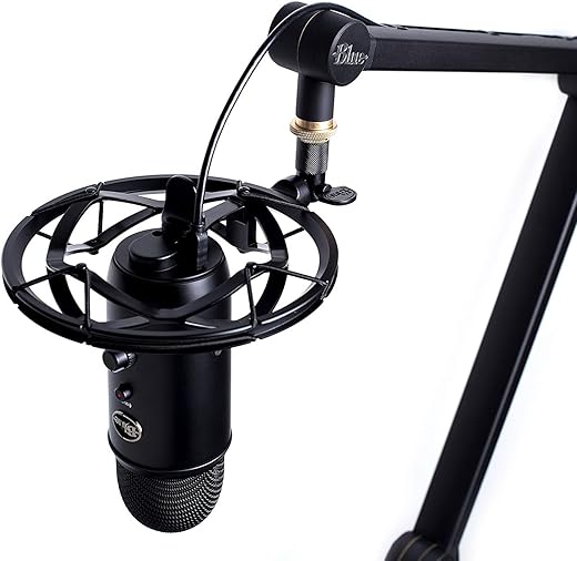 Blue Microphones Radius III Custom Microphone Shockmount for Yeti and Yeti Pro USB Microphones, Compatible with Standard Microphone Stands and Any…
