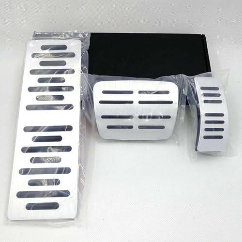 Miniatura 5 de XGR Cubierta de pedal de freno de automóvil, almohadillas antideslizantes para pedal de pie compatibles con Audi A4LA5A6LA7A8LQ5Q7 (3 piezas)