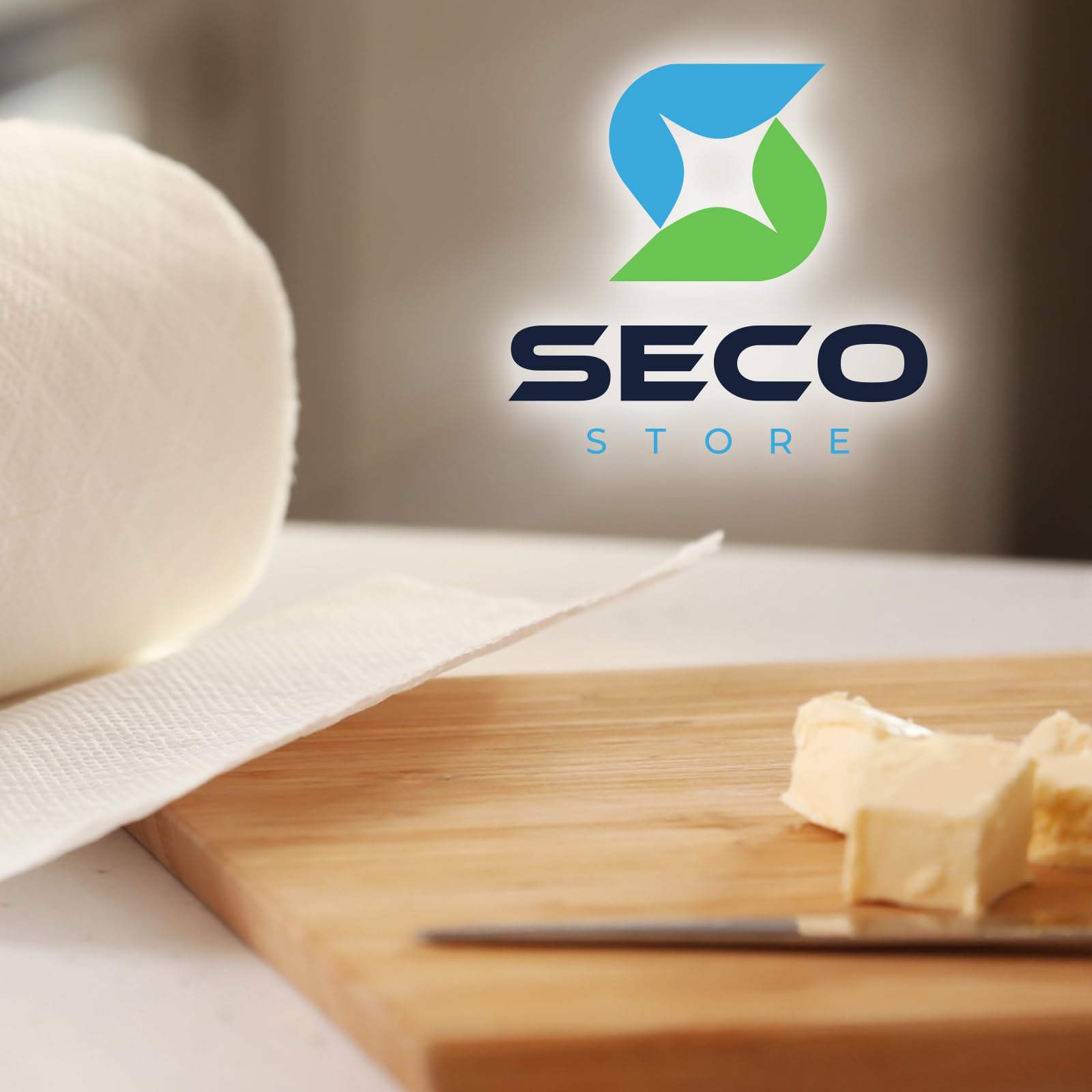 2 Rotoli Carta Asciugatutto Industriale - 1600 Strappi Totali, 2 Veli, Pura Cellulosa, Per Dispenser - Foto 2